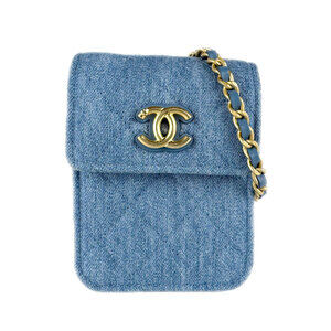 CHANEL Blue Shoulder Bag